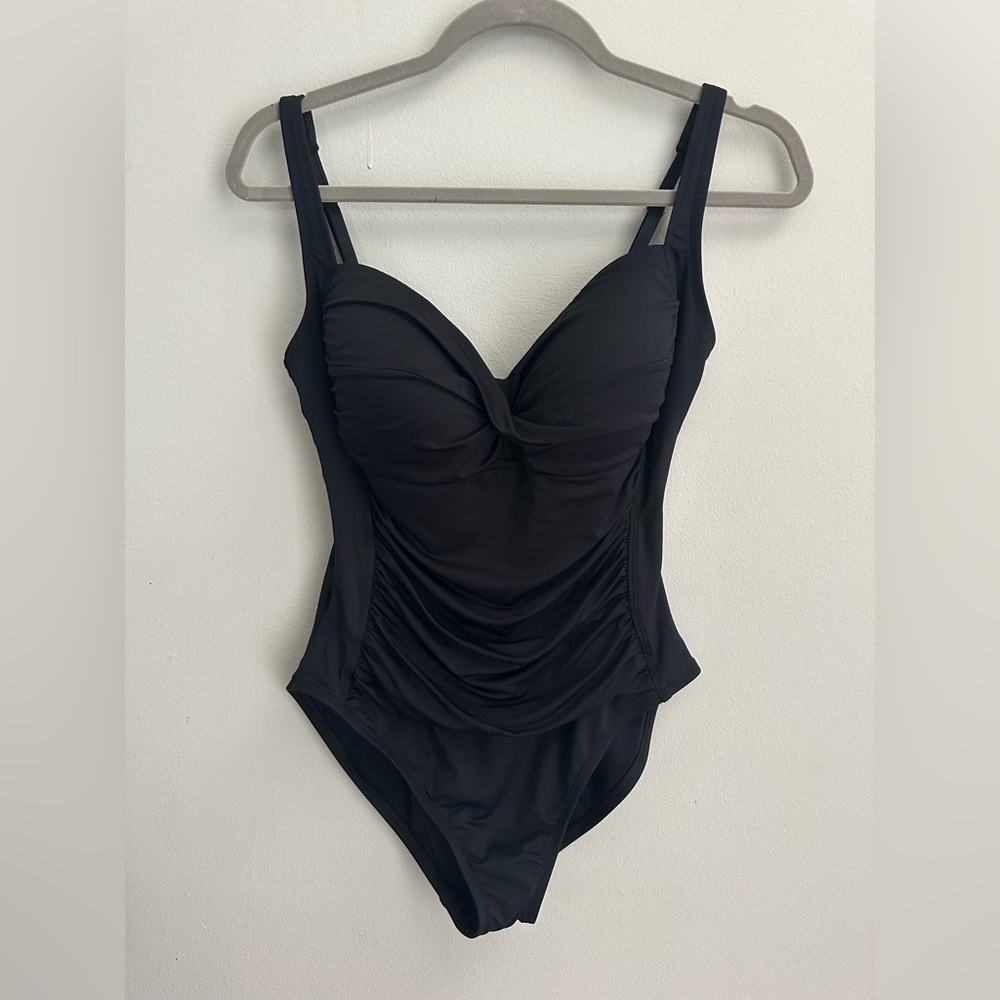 La Blanca 'Sweetheart' One Piece swimsuit  Black Size 12 - Picture 2 of 6